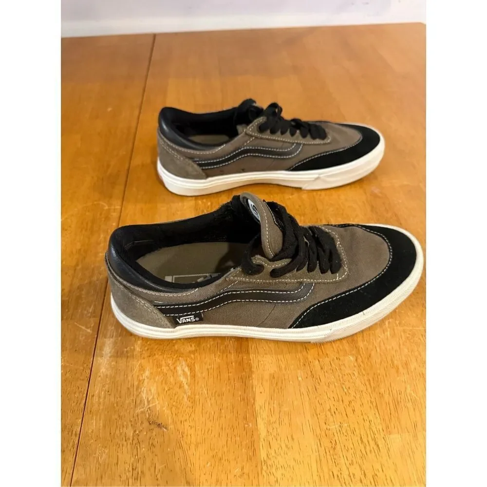 Vans Skate Gilbert Crockett Shoes Sneakers Mens SZ 6.5 Brown/Black Suede